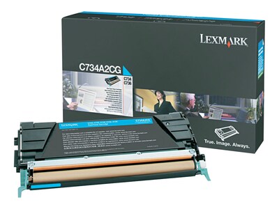 Lexmark Cyan Toner Cartridge for C734, C736, X734, X736 & X738 Series, C734A2CG, 9882396, Toner and Imaging Components - OEM