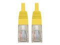 Tripp Lite Cat5e 350MHz UTP Molded Patch Cable, Yellow, 2ft, N002-002-YW, 34377068, Cables