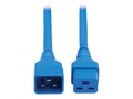 Tripp Lite 20A 250V 12AWG C20 to C19 Heavy-Duty Power Extension Cord, Blue, 6ft , P036-006-ABL , 41834703, Power Cords Tripp Lite 20A 250V 12AWG C20 to C19 Heavy-Duty Power Extension Cord, Blue, 6ft , P036-006-ABL , 41834703, Power Cords