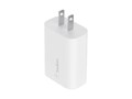 Belkin 25W USB-C Portable Wall Charger, PD PPS Fast Charging, White, WCA004DQWH, 41224158, AC Power Adapters (external)