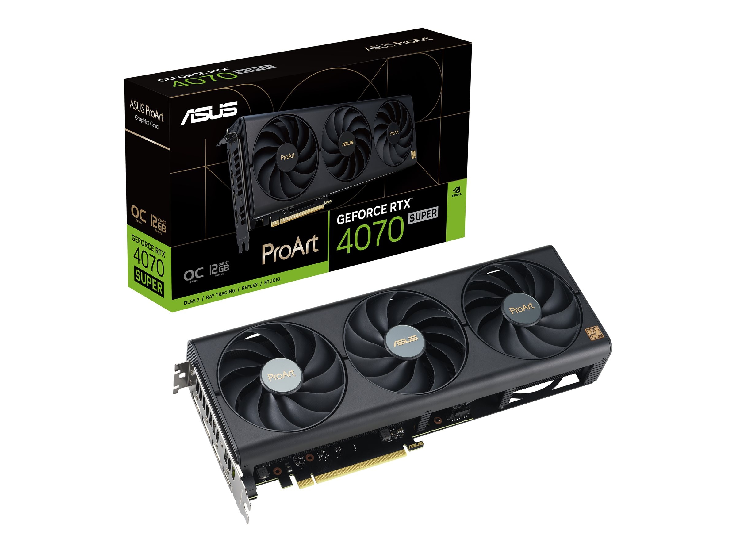 Asus ProArt GeForce RTX 4070 SUPER Overclocked PCIe 4.0 Asus ProArt GeForce RTX 4070 SUPER Overclocked PCIe 4.0
