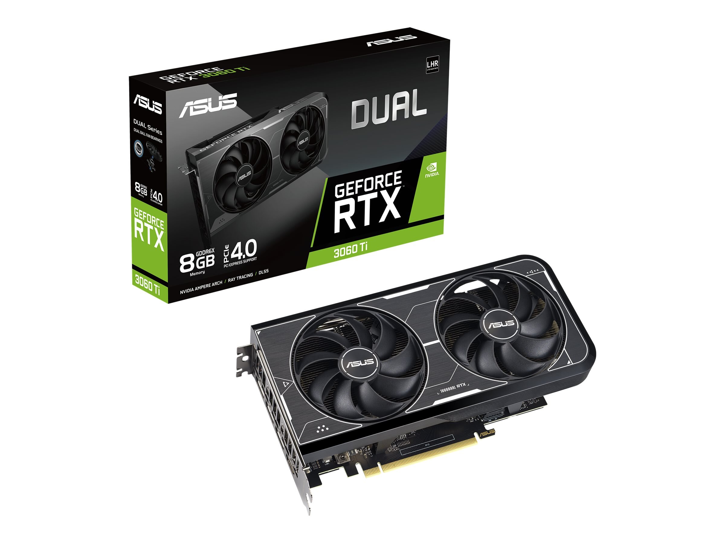 Asus Dual GeForce RTX 3060 Ti PCIe 4.0 x16 Graphics Card, 8GB