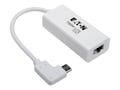 Tripp Lite USB C 3.1 Thunderbolt 3 to GbE Adapter (White), U436-06N-GBW-RA, 36910831, Network Adapters & NICs