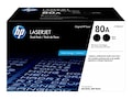 HP 80A (CF280AD1) Black Original LaserJet Toner Cartridges for HP LaserJet Pro 400 M401 Series (2-pack), CF280AD1, 41546197, Toner and Imaging Components - OEM HP 80A (CF280AD1) Black Original LaserJet Toner Cartridges for HP LaserJet Pro 400 M401 Series (2-pack), CF280AD1, 41546197, Toner and Imaging Components - OEM