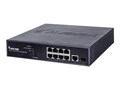 Vivotek VivoCam 8-port GE PoE, 1 GE UTP, 1 GE SFP, 130W, AW-GEV-104A-130, 31799855, Network Switches