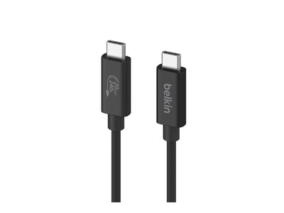 Belkin 240W 20Gbps USB4 USB-C to USB-C M M Cable, Black, 2m, INZ004BT2MBK, 41775598, Cables