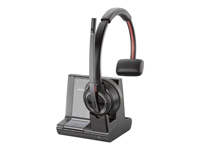 HP Poly Savi 8210-M Office DECT 1920-1930 MHz Single Ear Headset - U.S.-English Localization (TAA), 7S447AA#ABA, 41715927, Headsets (w/ microphone)