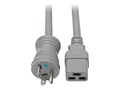 Tripp Lite 125V Hospital-Grade Power Cord, 5-20P TO C19, 6ft, P049-006-GY-HG, 36695553, Power Cords