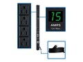 Tripp Lite Metered PDU 1.4kW 120V 15A Single-Phase 0U RM 5-15P 15ft Cord (8) 5-15R Outlets, PDUMV15-24, 19251230, Power Distribution Units