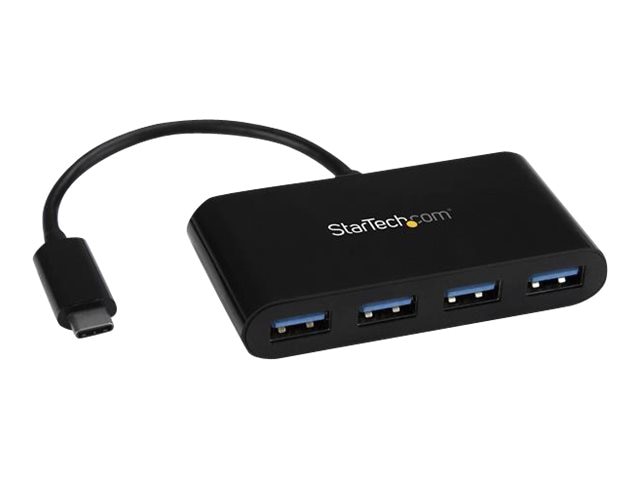 4 Port Portable SuperSpeed USB 3.0 Hub with Built-in Cable - 5Gbps
