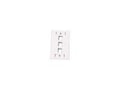 C2G 3-Port Multimedia Keystone Wall Plate White, 03412, 6154828, Premise Wiring Equipment C2G 3-Port Multimedia Keystone Wall Plate White, 03412, 6154828, Premise Wiring Equipment