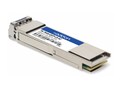 AddOn Fortinet FN-TRAN-QSFP+LR Compatible 40GBase-LR4 QSFP+ 1270nm to 1330nm 10km LC Transceiver, TAA, FN-TRAN-QSFP+LR-AO, 41660507, Network Transceivers