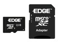 Edge 64GB UHS-I Class 10 MicroSDXC Card with SD Adapter, PE247966, 41126242, Memory - Flash