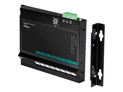 TRENDnet TRENDNETS Industrial Gigabit PoE+ Wall-Mounted Front Access Switch SER, TI-PG80F, 36932441, Network Switches
