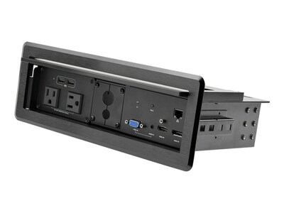 StarTech.com 4K HDMI DP VGA, GbE, Audio Conference Docking Station Table Box for AV Connectivity & Power Charging, KITBXAVHDPNA, 41327610, Docking Stations & Port Replicators