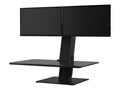 Humanscale Dual Monitor QuickStand Eco, Black, QSE2DMB, 41738897, Stands & Mounts - Desktop Monitors