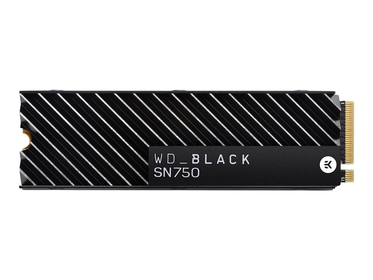 WD Black SN750 NVMe SSD WDS200T3XHC - SSD - 2 To - interne - M.2 2280 - PCIe  3.0 x4 (NVMe) - dissipateur de chaleur intégré