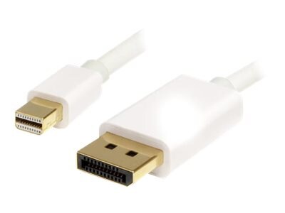 StarTech.com Mini DisplayPort to DisplayPort M M Cable, White, 2m, MDP2DPMM2MW, 14049631, Cables