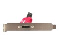 StarTech.com eSATA Data Internal to External Slot Plate 1ft, ESATAPLATE1, 6966236, Cables