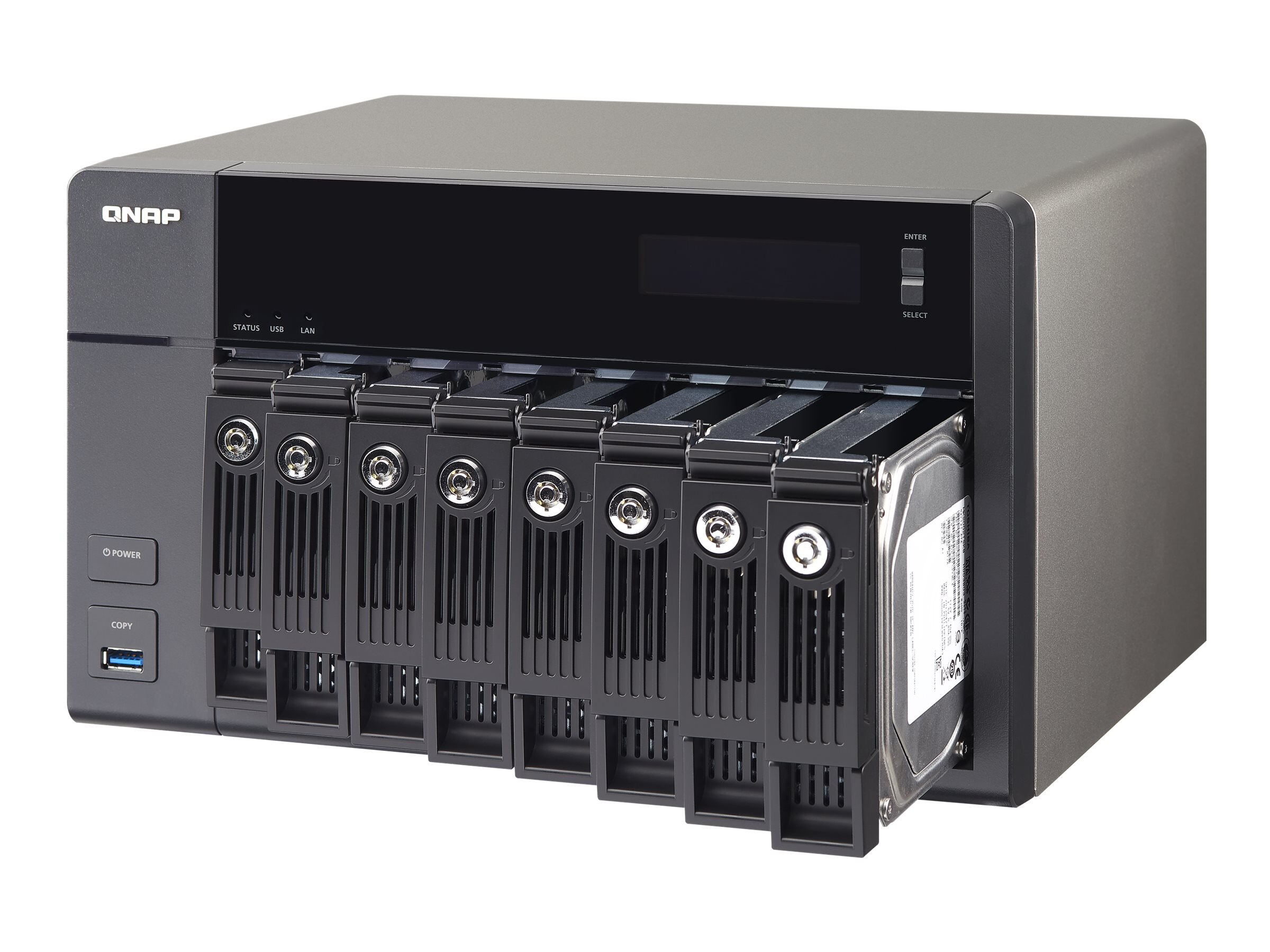 QNAP NAS TS-869Pro 8ベイ(WD Green x4) - PC周辺機器