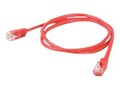 Legrand Q-Series CAT6 Bootless Patch Cable, Red, 10ft, 566-130-010, 41704851, Cables