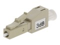 AddOn 3dB fixed LC Male to LC Female OM3 MMF Simplex Fiber Attenuator, 2-Pack, ADD-ATTN-LCPCMM3-3DB, 38332300, Cable Accessories