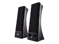 V7 USB 2.0 Portable Stereo Speakers - Black w  Volume Control, SP2500-USB-6N, 32262283, Speakers - Audio