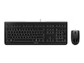 Cherry DC2000 USB Keyboard Mouse Combo 104+4 Key 3-Button Symmetrical Mouse, Black, JD-0800EU-2, 30698358, Keyboard/Mouse Combinations