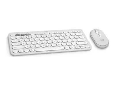 Logitech Pebble 2 Keyboard and Mouse Combo for Mac - Tonal White, 920-012201, 41695614, Keyboard/Mouse Combinations