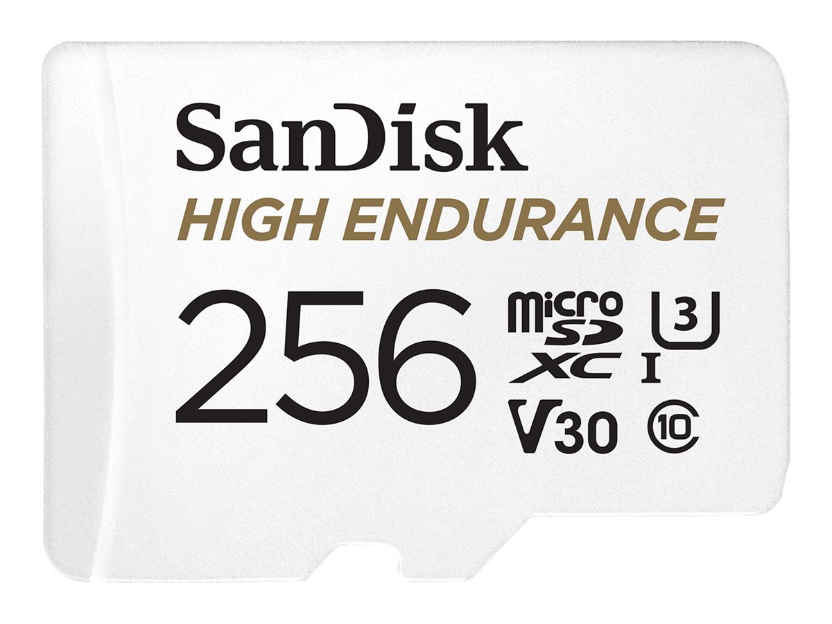beundre Måske Triumferende SanDisk 256GB High Endurance UHS-I microSDXC Memory Card with SD  (SDSQQNR-256G-AN6IA)
