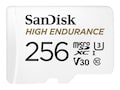 SanDisk 256GB High Endurance UHS-I microSDXC Memory Card with SD Adapter, SDSQQNR-256G-AN6IA, 37060971, Memory - Flash