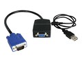 StarTech.com 2 Port VGA Video Splitter - USB Powered - High Resolution, ST122LE, 8152720, Video Converters, Extenders & Splitters