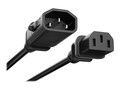 UNC P-Lock Power Cable C13-C14 Blu , PWRC13C1406FBLK-P, 41247986, Power Cords