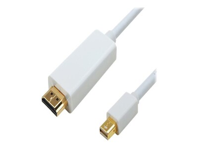 4Xem Mini DisplayPort to HDMI M M Cable, White, 6ft, 4XMDPHDMI6, 16922333, Cables