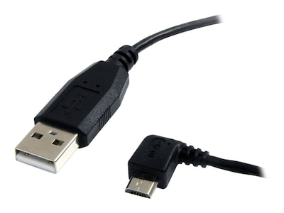 StarTech.com USB to microUSB (Left Angle) M M Cable, Black, 3ft, UUSBHAUB3LA, 12073936, Cables StarTech.com USB to microUSB (Left Angle) M M Cable, Black, 3ft, UUSBHAUB3LA, 12073936, Cables