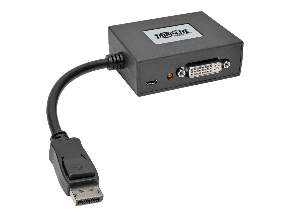 Tripp Lite 2-Port DisplayPort 1.2 to DVI 1080p Multi-Stream (B156