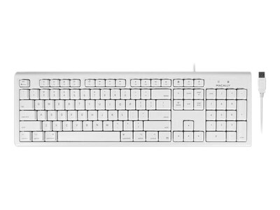 Macally 104 Key Full Size USB Keyboard for Mac, White, QKEY, 36132208, Keyboards & Keypads Macally 104 Key Full Size USB Keyboard for Mac, White, QKEY, 36132208, Keyboards & Keypads