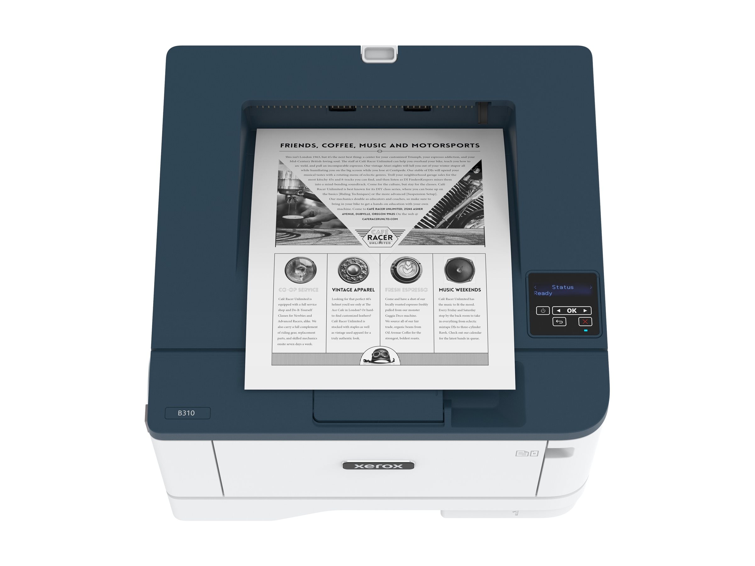 Xerox B310 Printer, Up to 42 PPM, Letter Legal, USB Ethernet and
