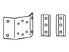 Ergotron T-Slot Bracket Kit, 60-587-207, 7814445, Stands & Mounts - Desktop Monitors