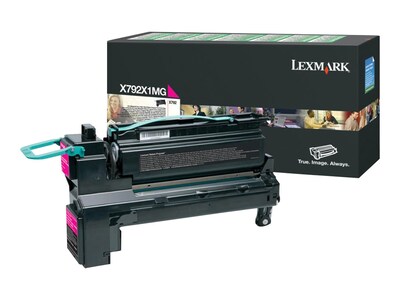 Lexmark Magenta Extra High Yield Return Program Toner Cartridge for X792 Series MFPs, X792X1MG, 12118161, Toner and Imaging Components - OEM
