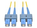 Tripp Lite SC-SC 9 125 Singlemode Duplex Fiber Cable, Yellow, 9m, N356-09M, 7373230, Cables