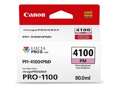 Canon Photo Magenta PFI-4100 Ink Tank, 6782C002                      , 41836585, Ink Cartridges & Ink Refill Kits - OEM