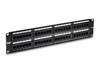 48-port Cat6 Unshielded Patch Panel - TRENDnet TC-P48C6