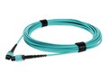 AddOn MPO (Female) to MPO (Female) 12-strand OM4 Crossover Fiber OFNP Plenum Patch Cable, Aqua, 3m , ADD-MPOMPO-3M5OM4P, 37511701, Cables AddOn MPO (Female) to MPO (Female) 12-strand OM4 Crossover Fiber OFNP Plenum Patch Cable, Aqua, 3m , ADD-MPOMPO-3M5OM4P, 37511701, Cables