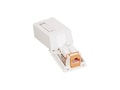 C2G Surface Mount Box for Keystone Jack 1-Port, White, 03831, 6759851, Premise Wiring Equipment C2G Surface Mount Box for Keystone Jack 1-Port, White, 03831, 6759851, Premise Wiring Equipment