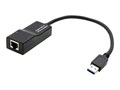 AddOn USB 3.0 to Gigabit Ethernet Adapter, Black, USB302NIC, 18129603, Network Adapters & NICs