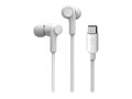 Belkin SoundForm Wired In-Ear Earbuds Headphones w  Mic, USB-C Connector - White , G3H0002BTWHT, 37638235, Earphones