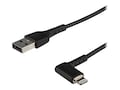 StarTech.com Durable USB A to Lightning MFi Certified Right Angled Rugged Cable, 1m, RUSBLTMM1MBR, 37191453, Cables StarTech.com Durable USB A to Lightning MFi Certified Right Angled Rugged Cable, 1m, RUSBLTMM1MBR, 37191453, Cables
