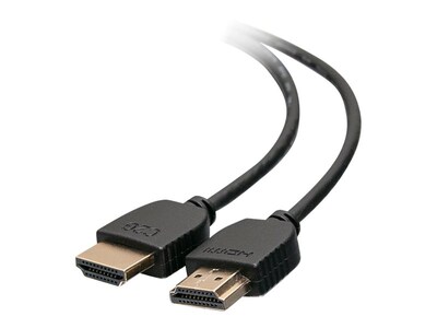C2G Ultra Flexible High Speed HDMI Cable with Low Profile Connectors, Black, 2ft, 41362, 17691602, Cables
