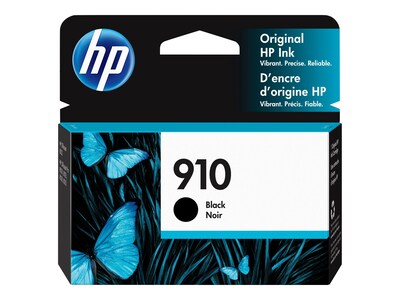 HP 910 (3YL61AN) Black Original Ink Cartridge, 3YL61AN#140, 36992822, Ink Cartridges & Ink Refill Kits - OEM